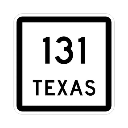 Texas 131 (Texas) (Road Sign) STICKER Vinyl Kiss-Cut Decal - The Sticker Space