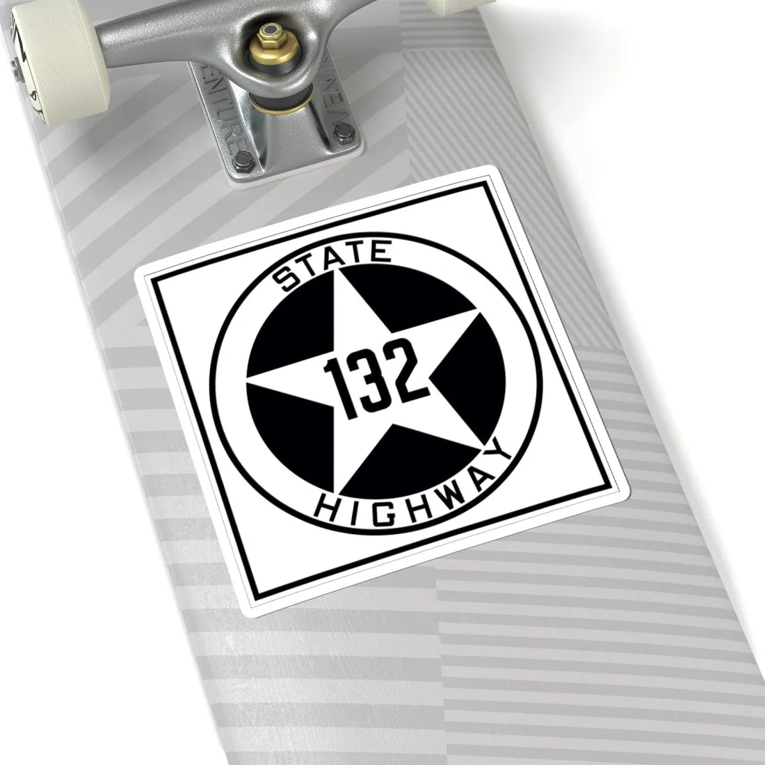 Texas 132 1917 (Texas) (Road Sign) STICKER Vinyl Kiss-Cut Decal - The Sticker Space