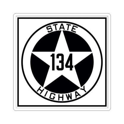 Texas 134 1917 (Texas) (Road Sign) STICKER Vinyl Kiss-Cut Decal 2 Inch White - The Sticker Space
