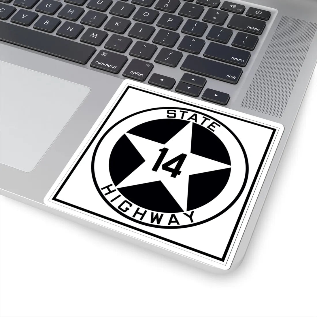Texas 14 1917 (Texas) (Road Sign) STICKER Vinyl Kiss-Cut Decal - The Sticker Space