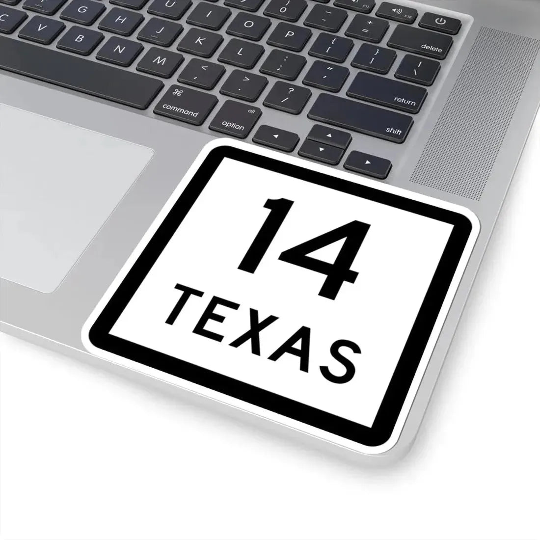 Texas 14 (Texas) (Road Sign) STICKER Vinyl Kiss-Cut Decal - The Sticker Space