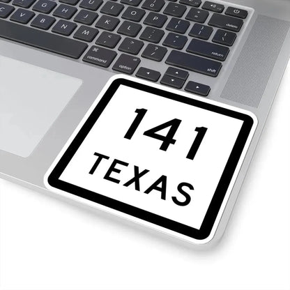Texas 141 (Texas) (Road Sign) STICKER Vinyl Kiss-Cut Decal - The Sticker Space