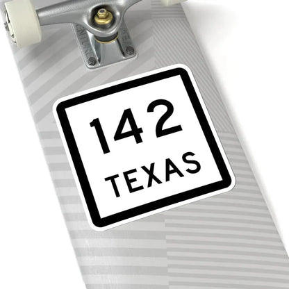 Texas 142 (Texas) (Road Sign) STICKER Vinyl Kiss-Cut Decal - The Sticker Space
