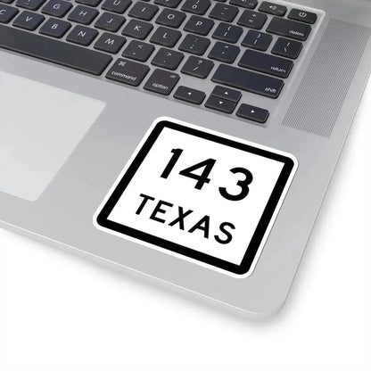 Texas 143 (Texas) (Road Sign) STICKER Vinyl Kiss-Cut Decal - The Sticker Space