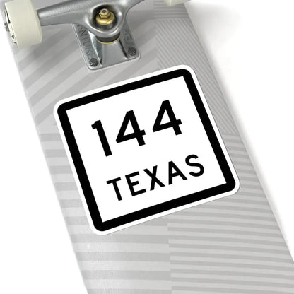 Texas 144 (Texas) (Road Sign) STICKER Vinyl Kiss-Cut Decal - The Sticker Space