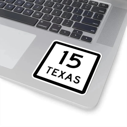 Texas 15 (Texas) (Road Sign) STICKER Vinyl Kiss-Cut Decal - The Sticker Space