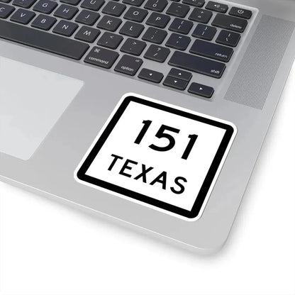 Texas 151 (Texas) (Road Sign) STICKER Vinyl Kiss-Cut Decal - The Sticker Space