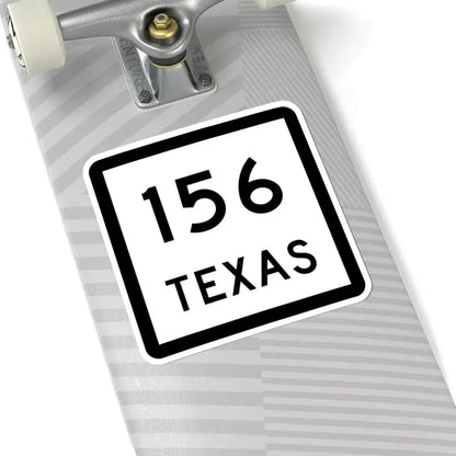 Texas 156 (Texas) (Road Sign) STICKER Vinyl Kiss-Cut Decal - The Sticker Space
