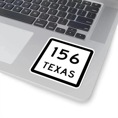 Texas 156 (Texas) (Road Sign) STICKER Vinyl Kiss-Cut Decal - The Sticker Space
