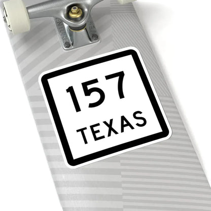 Texas 157 (Texas) (Road Sign) STICKER Vinyl Kiss-Cut Decal - The Sticker Space