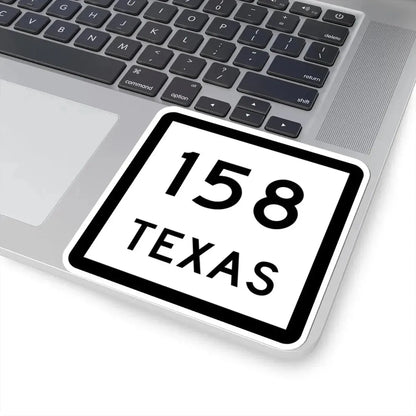 Texas 158 (Texas) (Road Sign) STICKER Vinyl Kiss-Cut Decal - The Sticker Space