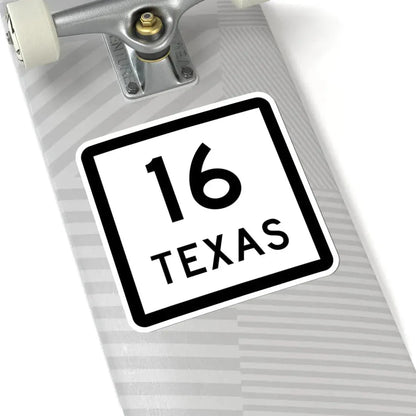 Texas 16 (Texas) (Road Sign) STICKER Vinyl Kiss-Cut Decal - The Sticker Space