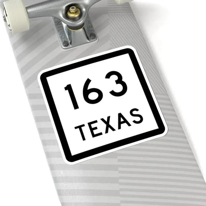 Texas 163 (Texas) (Road Sign) STICKER Vinyl Kiss-Cut Decal - The Sticker Space