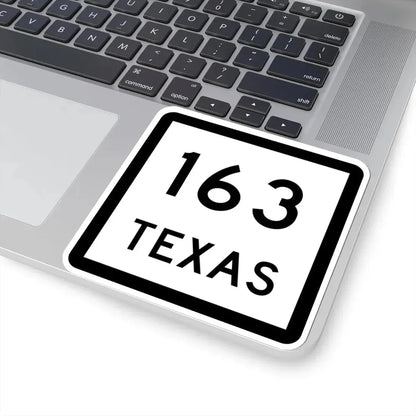 Texas 163 (Texas) (Road Sign) STICKER Vinyl Kiss-Cut Decal - The Sticker Space