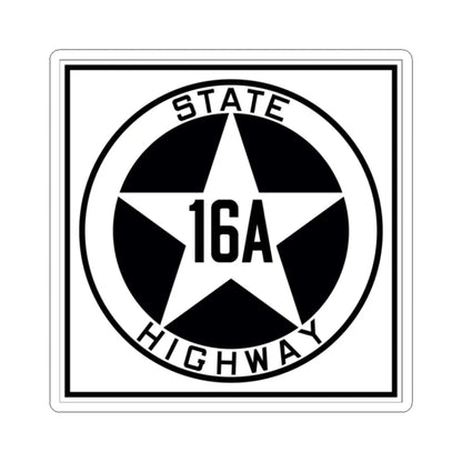 Texas 16A 1917 (Texas) (Road Sign) STICKER Vinyl Kiss-Cut Decal 2 Inch White - The Sticker Space
