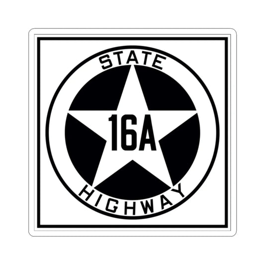Texas 16A 1917 (Texas) (Road Sign) STICKER Vinyl Kiss-Cut Decal 2 Inch White - The Sticker Space