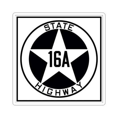 Texas 16A 1917 (Texas) (Road Sign) STICKER Vinyl Kiss-Cut Decal 3 Inch White - The Sticker Space