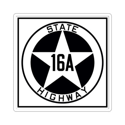 Texas 16A 1917 (Texas) (Road Sign) STICKER Vinyl Kiss-Cut Decal 6 Inch White - The Sticker Space