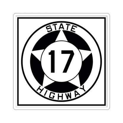 Texas 17 1935 (Texas) (Road Sign) STICKER Vinyl Kiss-Cut Decal 4 Inch White - The Sticker Space
