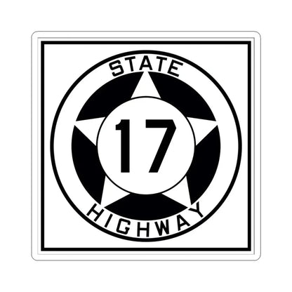 Texas 17 1935 (Texas) (Road Sign) STICKER Vinyl Kiss-Cut Decal 6 Inch White - The Sticker Space