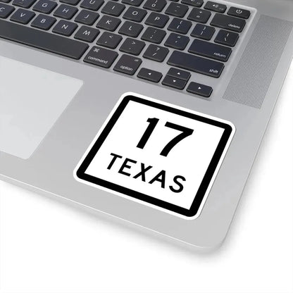 Texas 17 (Texas) (Road Sign) STICKER Vinyl Kiss-Cut Decal - The Sticker Space