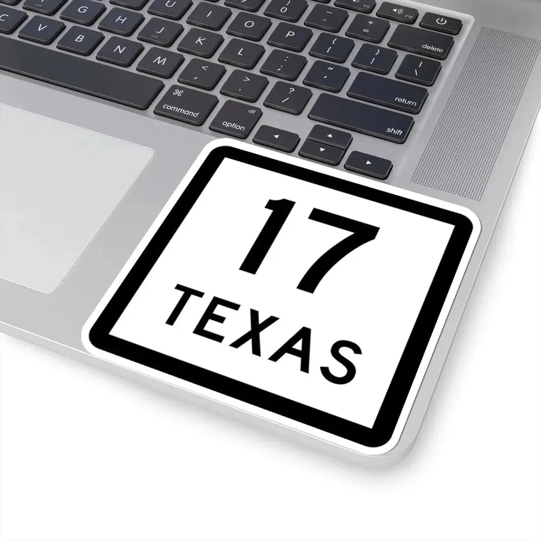 Texas 17 (Texas) (Road Sign) STICKER Vinyl Kiss-Cut Decal - The Sticker Space