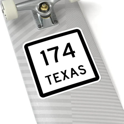 Texas 174 (Texas) (Road Sign) STICKER Vinyl Kiss-Cut Decal - The Sticker Space