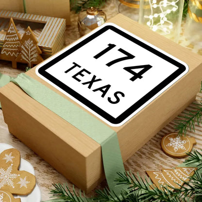 Texas 174 (Texas) (Road Sign) STICKER Vinyl Kiss-Cut Decal - The Sticker Space