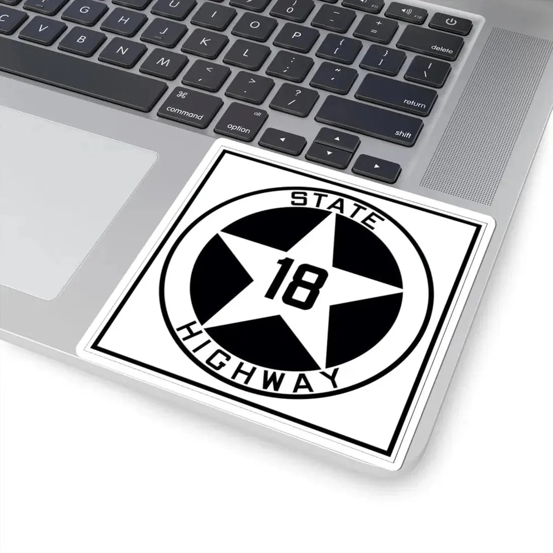 Texas 18 1917 (Texas) (Road Sign) STICKER Vinyl Kiss-Cut Decal - The Sticker Space