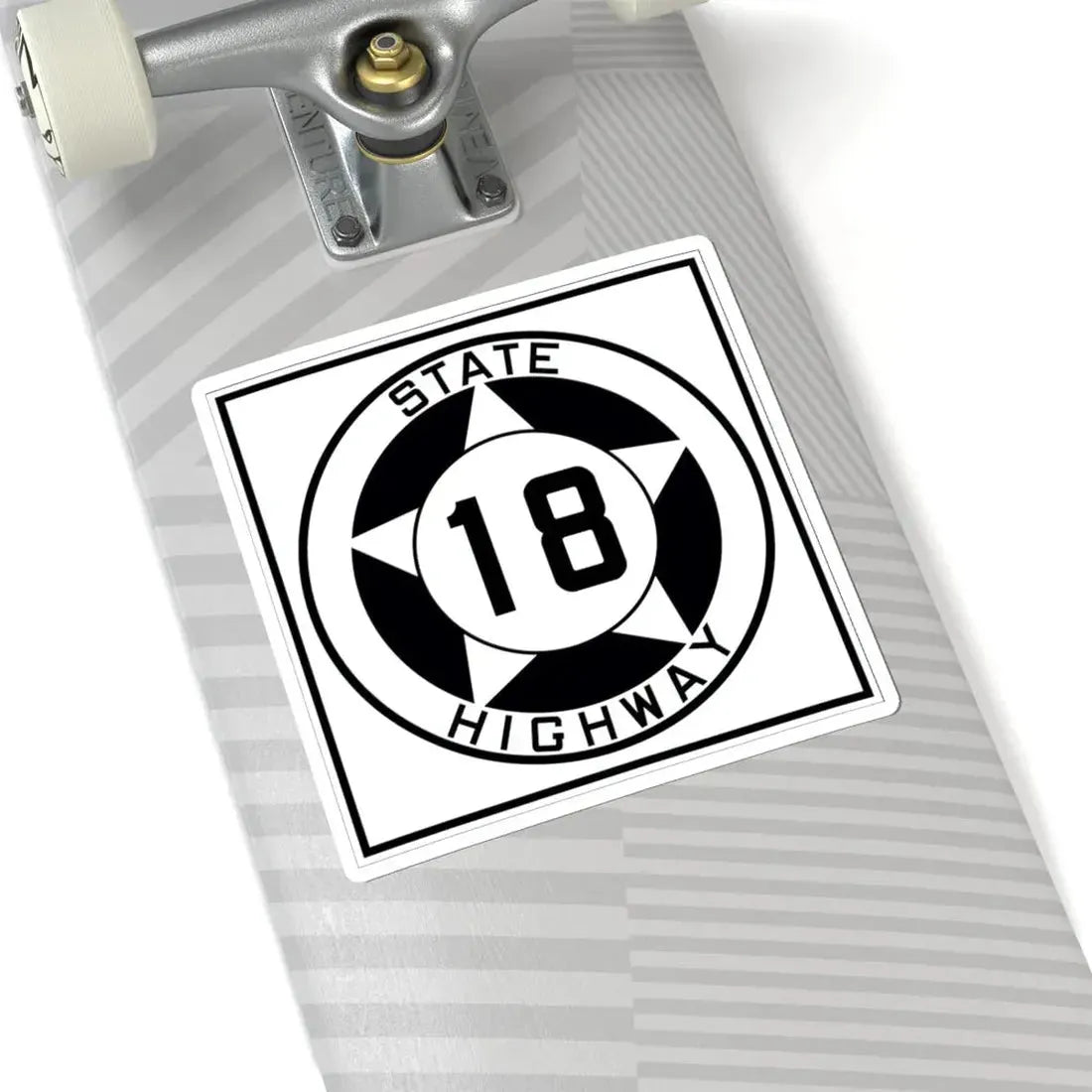 Texas 18 1935 (Texas) (Road Sign) STICKER Vinyl Kiss-Cut Decal - The Sticker Space