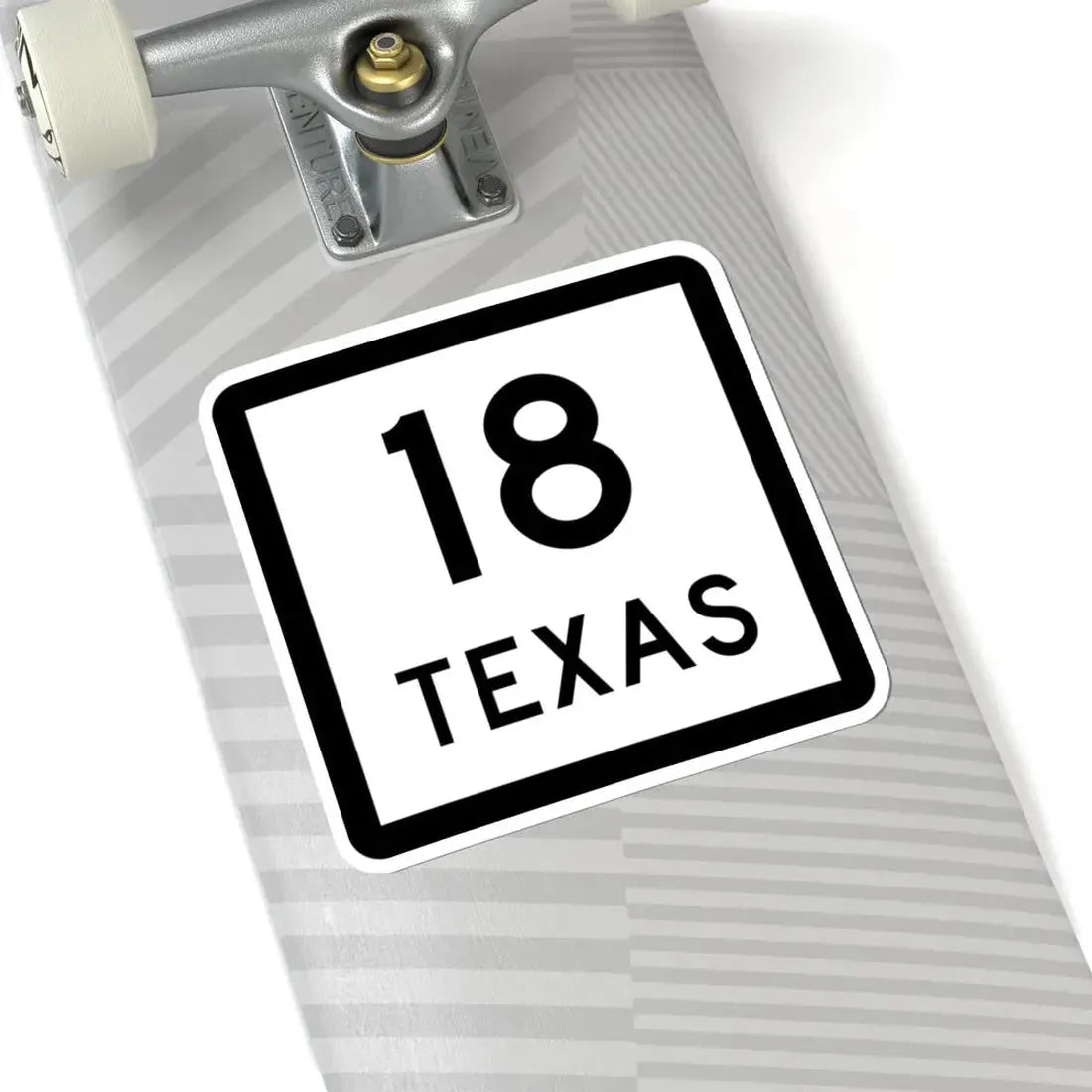 Texas 18 (Texas) (Road Sign) STICKER Vinyl Kiss-Cut Decal - The Sticker Space
