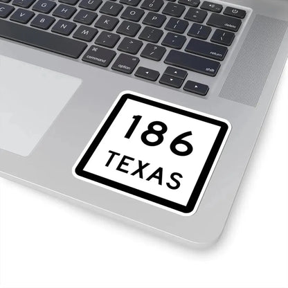 Texas 186 (Texas) (Road Sign) STICKER Vinyl Kiss-Cut Decal - The Sticker Space