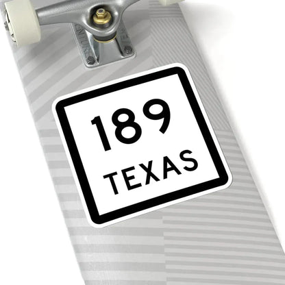 Texas 189 (Texas) (Road Sign) STICKER Vinyl Kiss-Cut Decal - The Sticker Space
