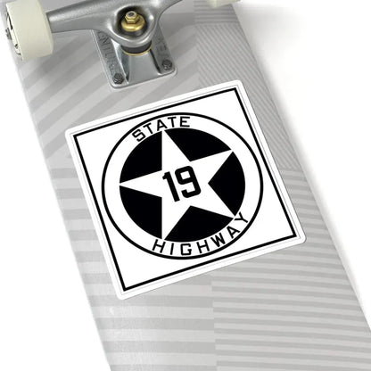 Texas 19 1917 (Texas) (Road Sign) STICKER Vinyl Kiss-Cut Decal - The Sticker Space