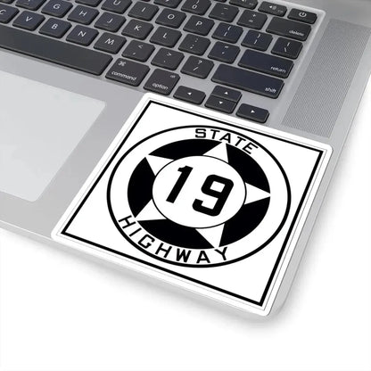 Texas 19 1935 (Texas) (Road Sign) STICKER Vinyl Kiss-Cut Decal - The Sticker Space