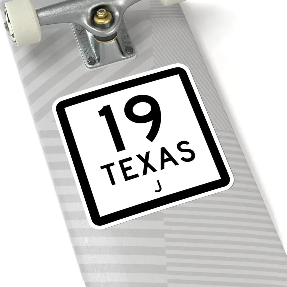 Texas 19-J (Texas) (Road Sign) STICKER Vinyl Kiss-Cut Decal - The Sticker Space