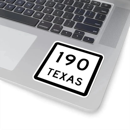 Texas 190 (Texas) (Road Sign) STICKER Vinyl Kiss-Cut Decal - The Sticker Space