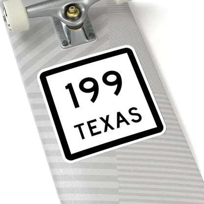 Texas 199 (Texas) (Road Sign) STICKER Vinyl Kiss-Cut Decal - The Sticker Space