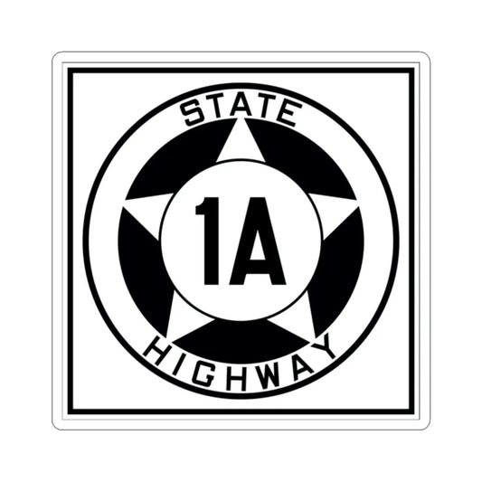 Texas 1A 1935 (Texas) (Road Sign) STICKER Vinyl Kiss-Cut Decal 2 Inch White - The Sticker Space