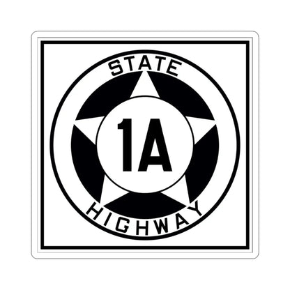 Texas 1A 1935 (Texas) (Road Sign) STICKER Vinyl Kiss-Cut Decal 3 Inch White - The Sticker Space