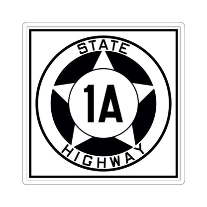 Texas 1A 1935 (Texas) (Road Sign) STICKER Vinyl Kiss-Cut Decal 6 Inch White - The Sticker Space