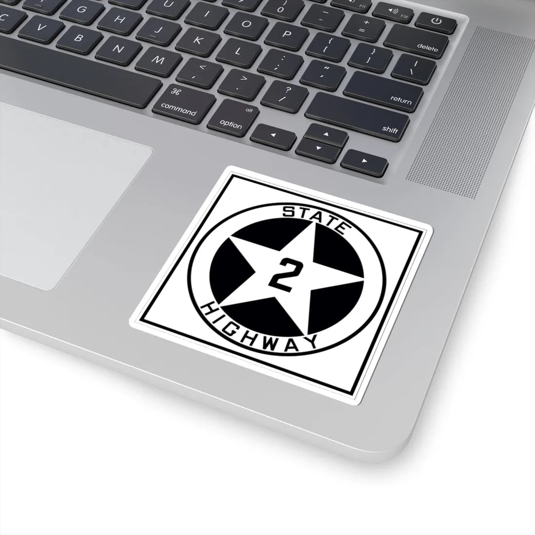 Texas 2 1917 (Texas) (Road Sign) STICKER Vinyl Kiss-Cut Decal - The Sticker Space