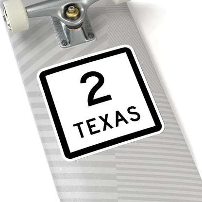 Texas 2 (Texas) (Road Sign) STICKER Vinyl Kiss-Cut Decal - The Sticker Space