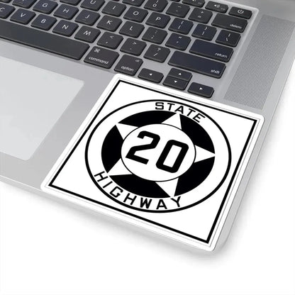 Texas 20 1935 (Texas) (Road Sign) STICKER Vinyl Kiss-Cut Decal - The Sticker Space