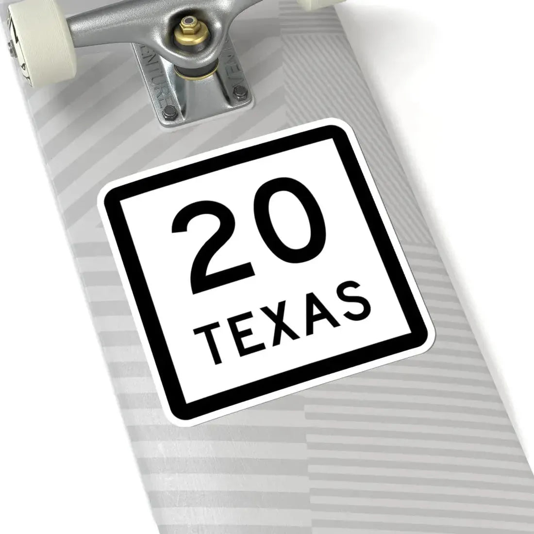 Texas 20 (Texas) (Road Sign) STICKER Vinyl Kiss-Cut Decal - The Sticker Space