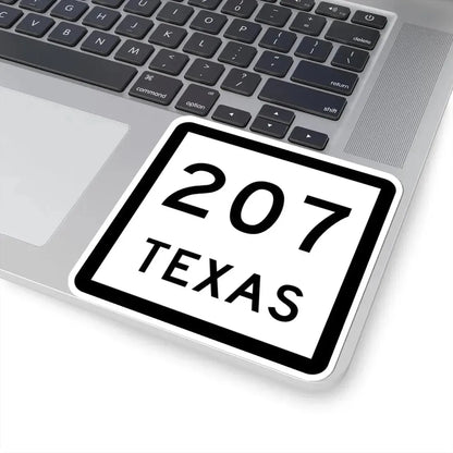 Texas 207 (Texas) (Road Sign) STICKER Vinyl Kiss-Cut Decal - The Sticker Space