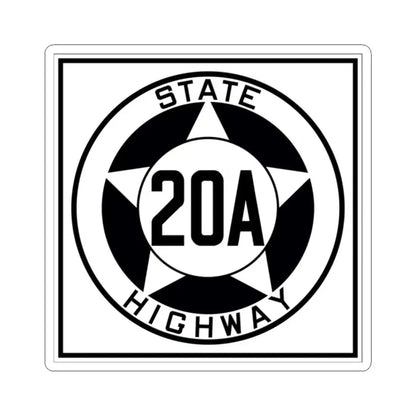 Texas 20A 1935 (Texas) (Road Sign) STICKER Vinyl Kiss-Cut Decal 2 Inch White - The Sticker Space