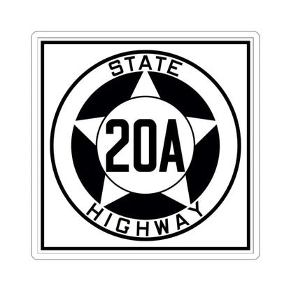 Texas 20A 1935 (Texas) (Road Sign) STICKER Vinyl Kiss-Cut Decal 3 Inch White - The Sticker Space