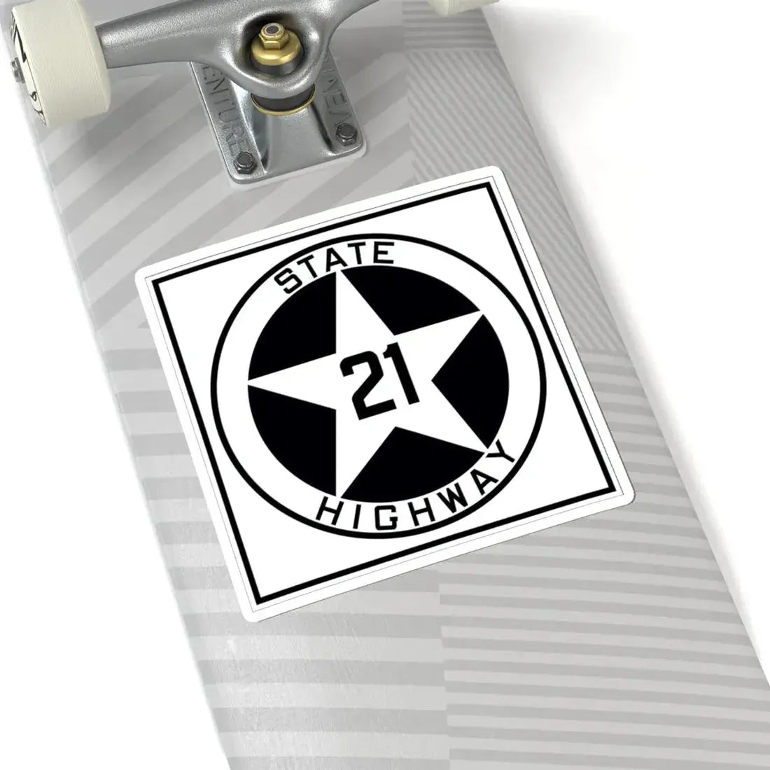 Texas 21 1917 (Texas) (Road Sign) STICKER Vinyl Kiss-Cut Decal - The Sticker Space