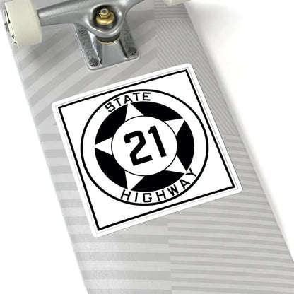 Texas 21 1935 (Texas) (Road Sign) STICKER Vinyl Kiss-Cut Decal - The Sticker Space